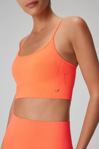 Gela Ayar Askılı Sport Bra Neon Mercan