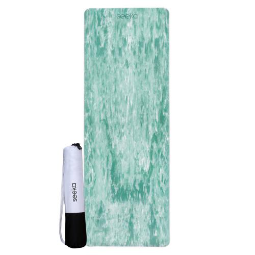 Seeka Marble Yoga Mat - Yeşil